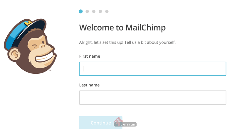 mailchimp填寫資料